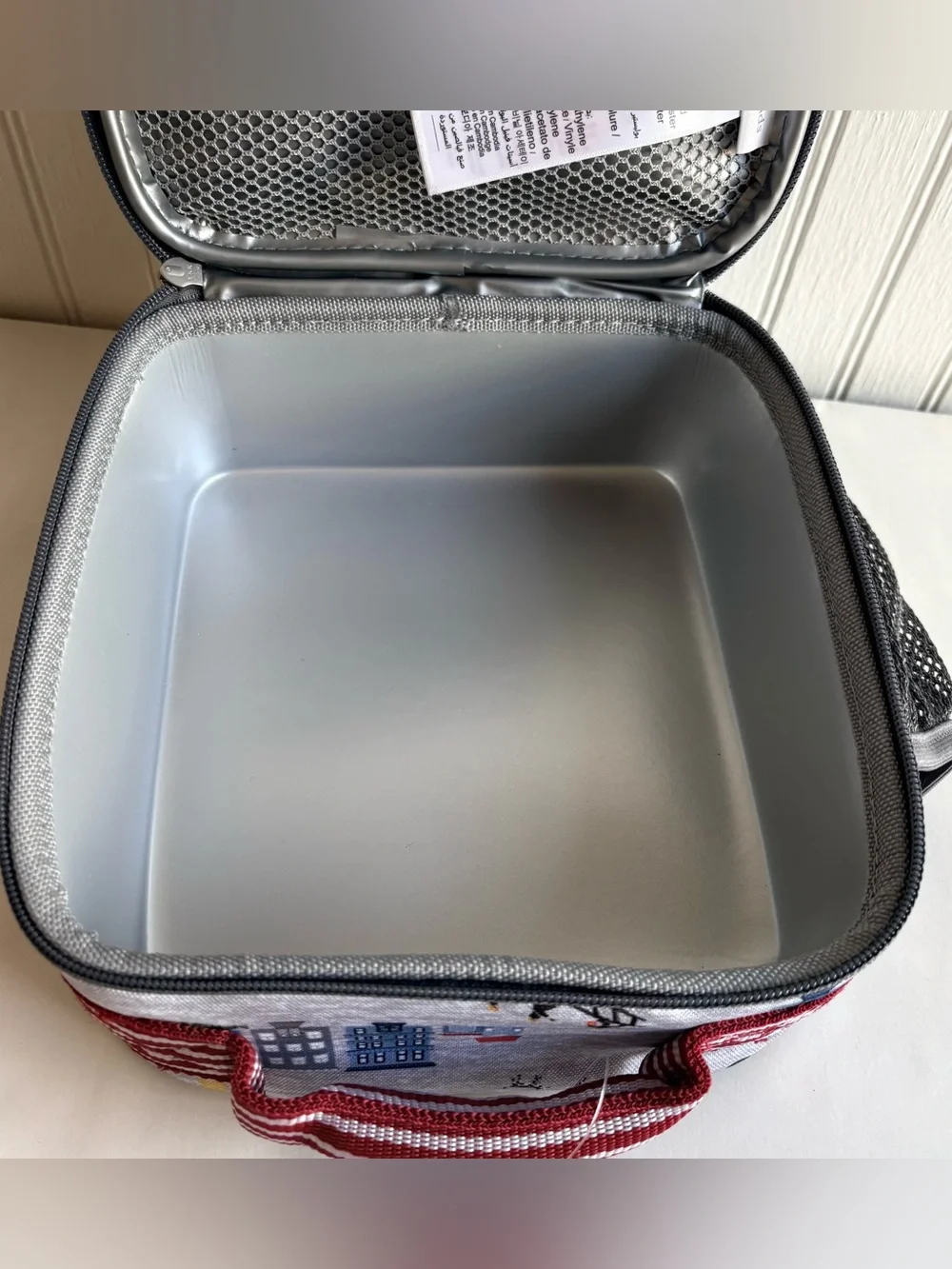 New Pottery Barn Kids Fire Truck Lunch Box Personalized Carter Fireman Lunchbox
